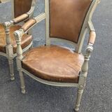Pair of convertible armchairs