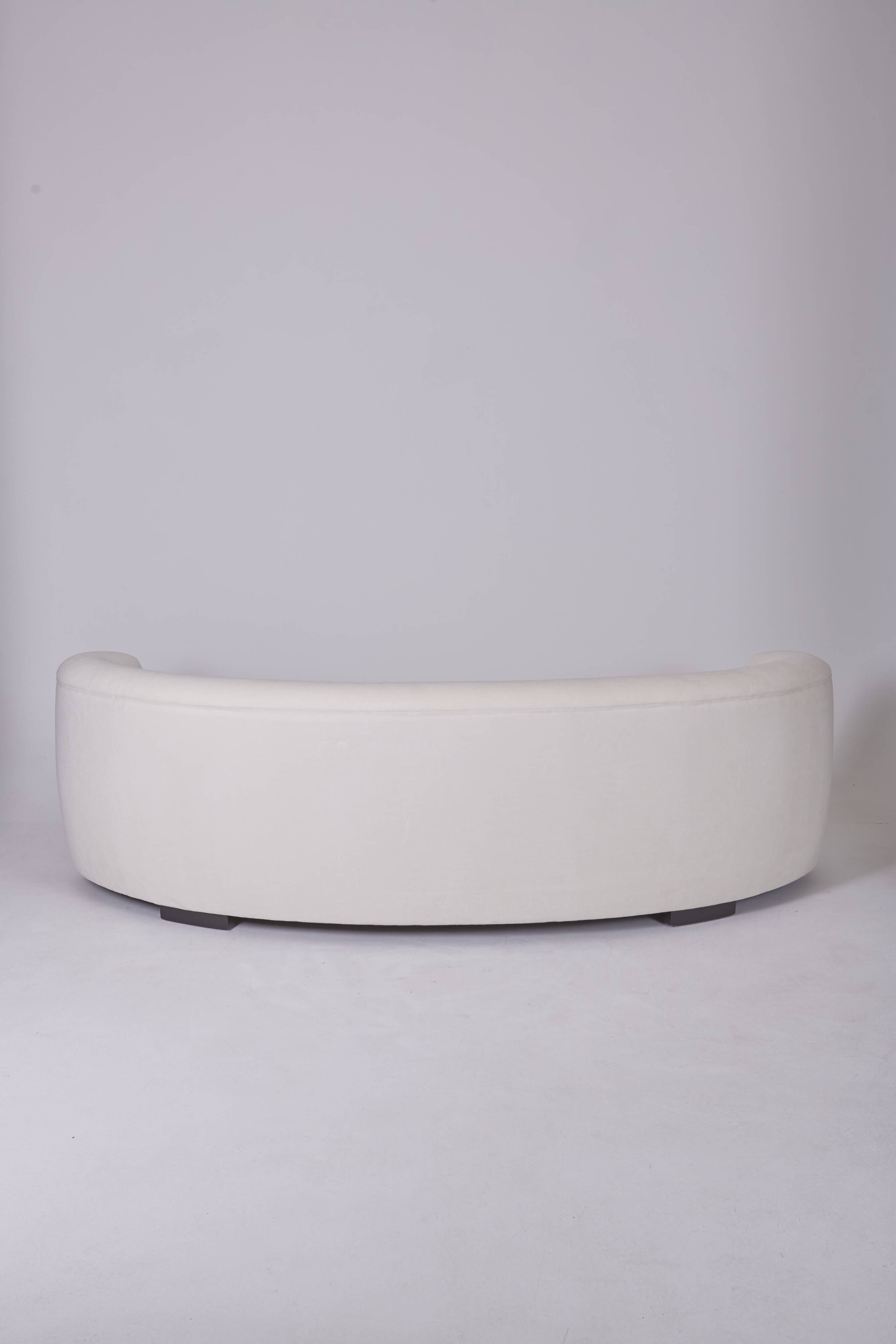 Curved sofa design 1950s