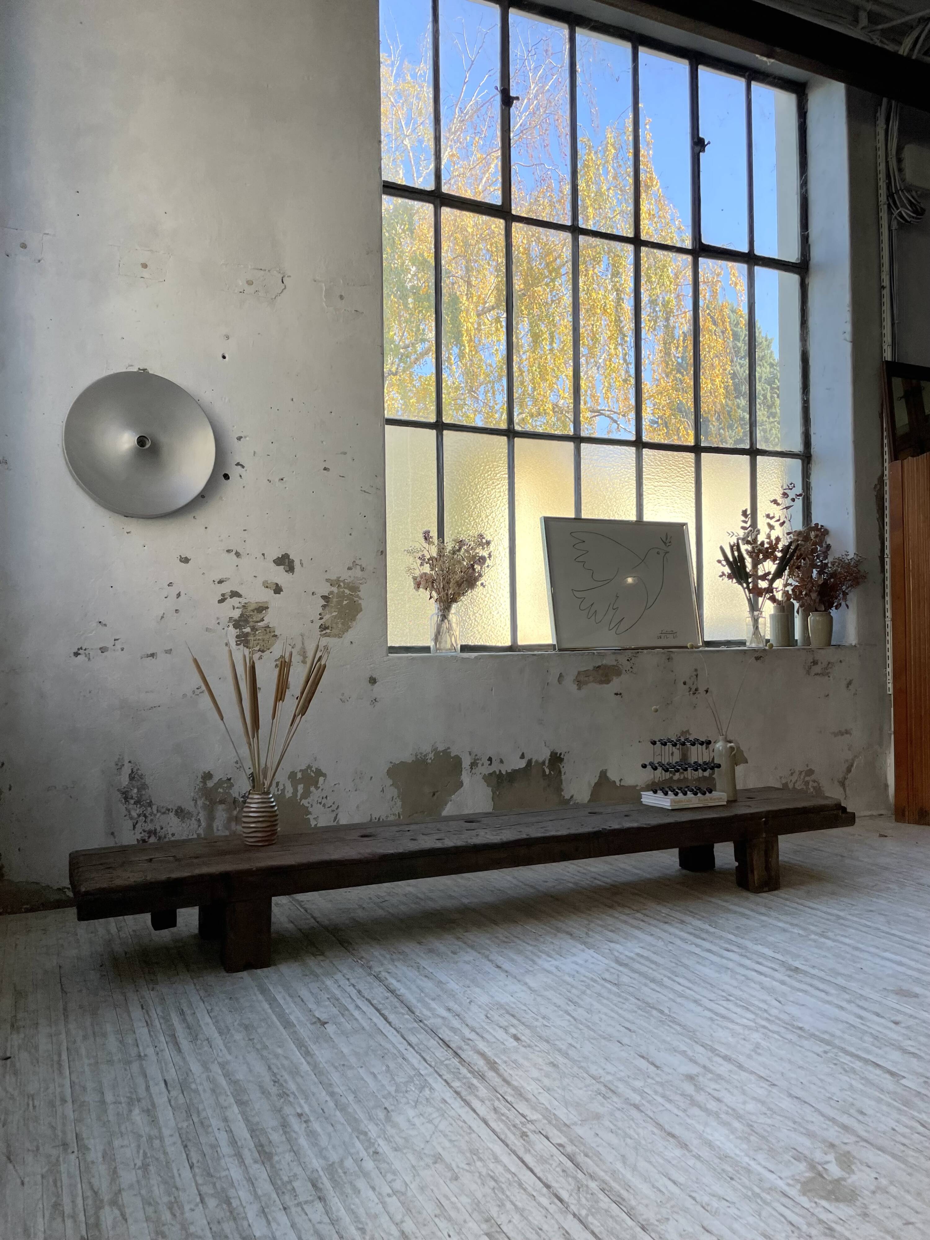 Workbench bench coffee table solid oak XXL