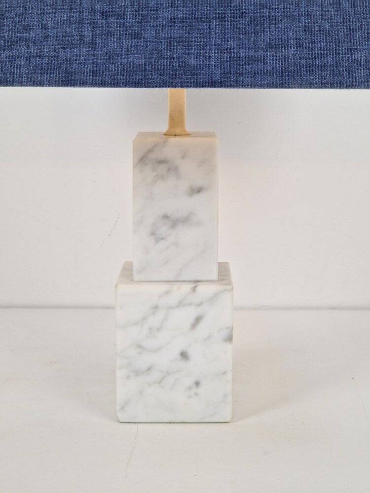 Vintage Carrara Marble Table Lamp, 1960s