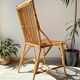 Chaise en rotin vintage 1970