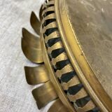 Plafonnier corolle  en laiton,  année 60