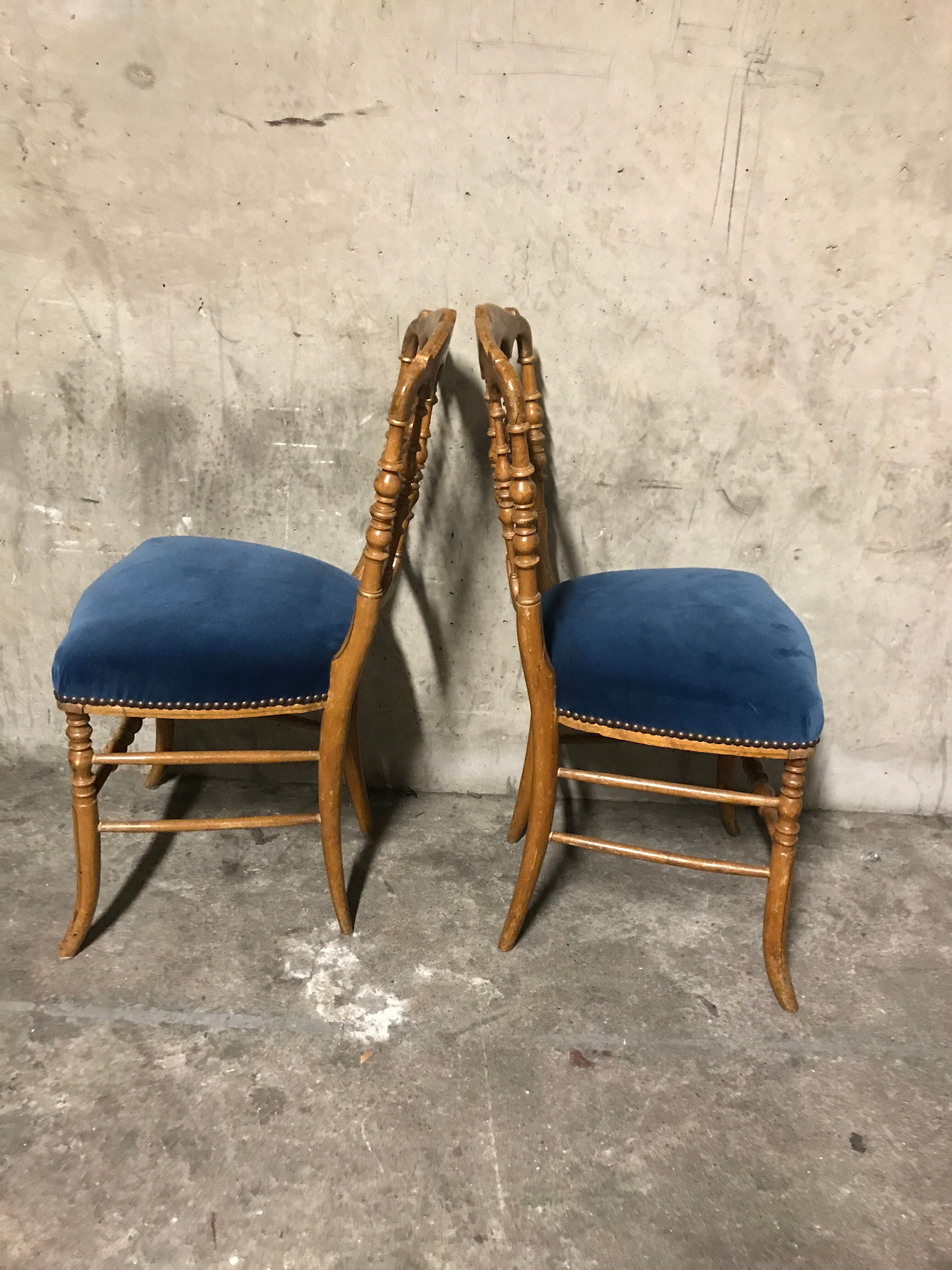 Pair of chairs Napoleon III