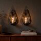 Pair of candle holder wall lights Søholm 3351 L by Johansen