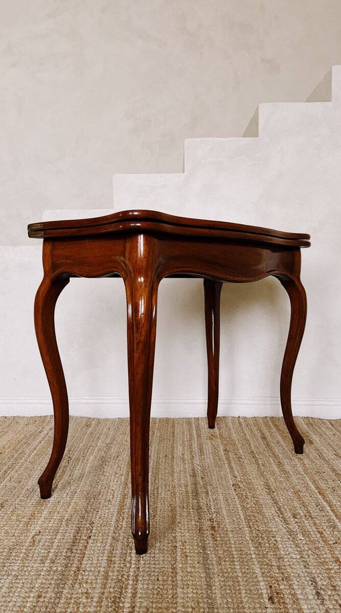Table de jeu en acajou Louis Philippe