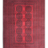 Red Wool Carpet Traditional Ziegler Rug- 164x237cm