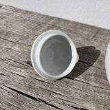 Plain white porcelain teapot