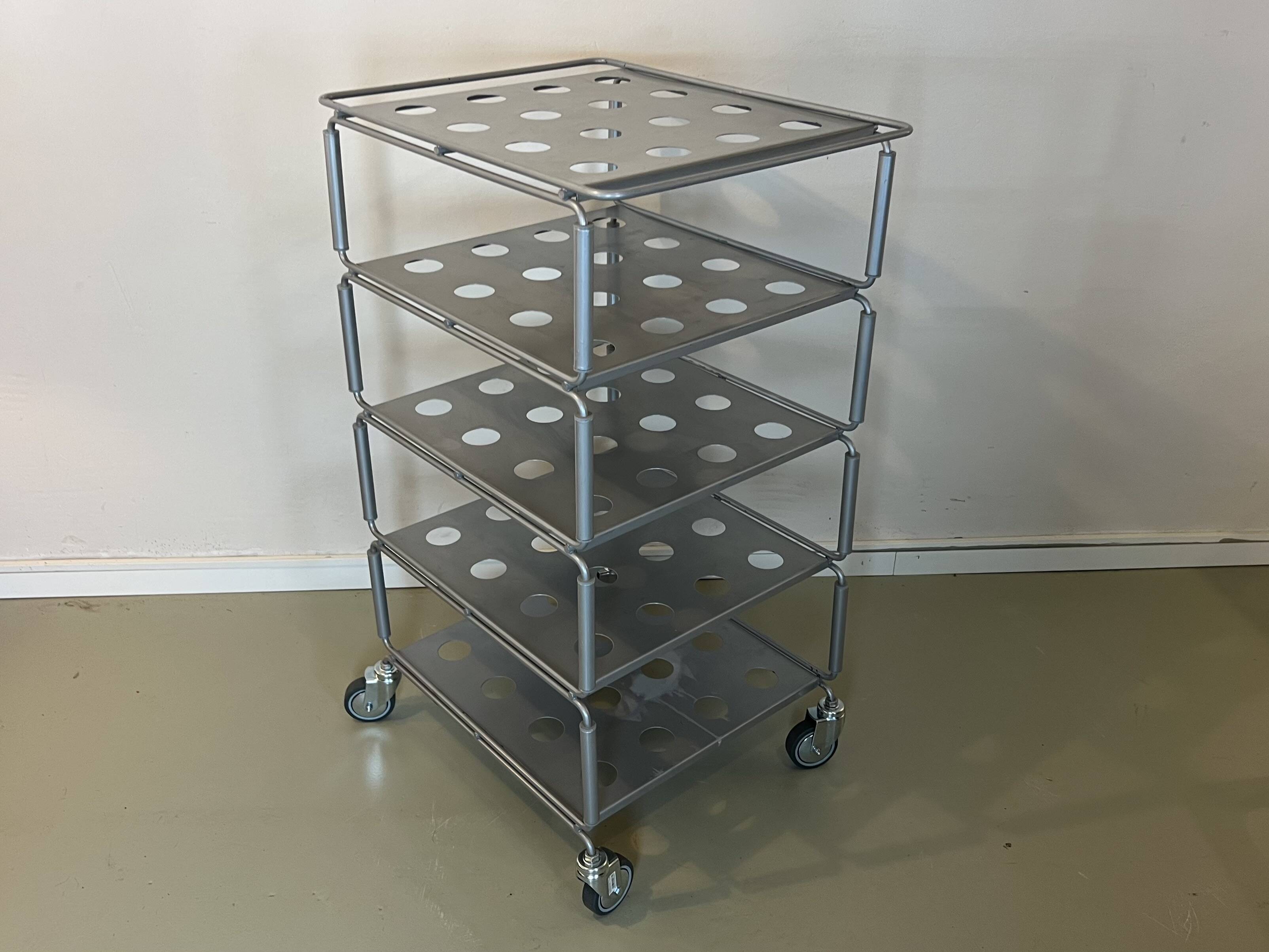 Tunstall Vintage rolling shelf IKEA Niels Gammelgaard 1990s