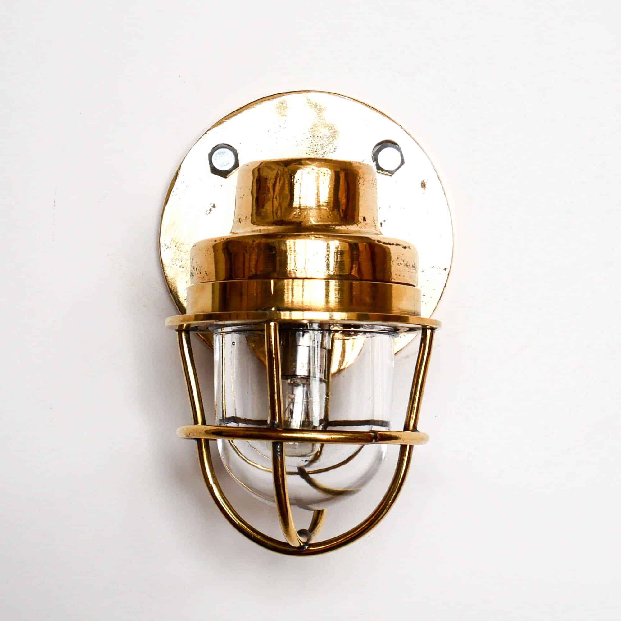 Old bronze “loupiote” wall light