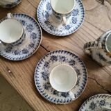 Service coffee tea iron earth XIX th Jeannette Saint amand