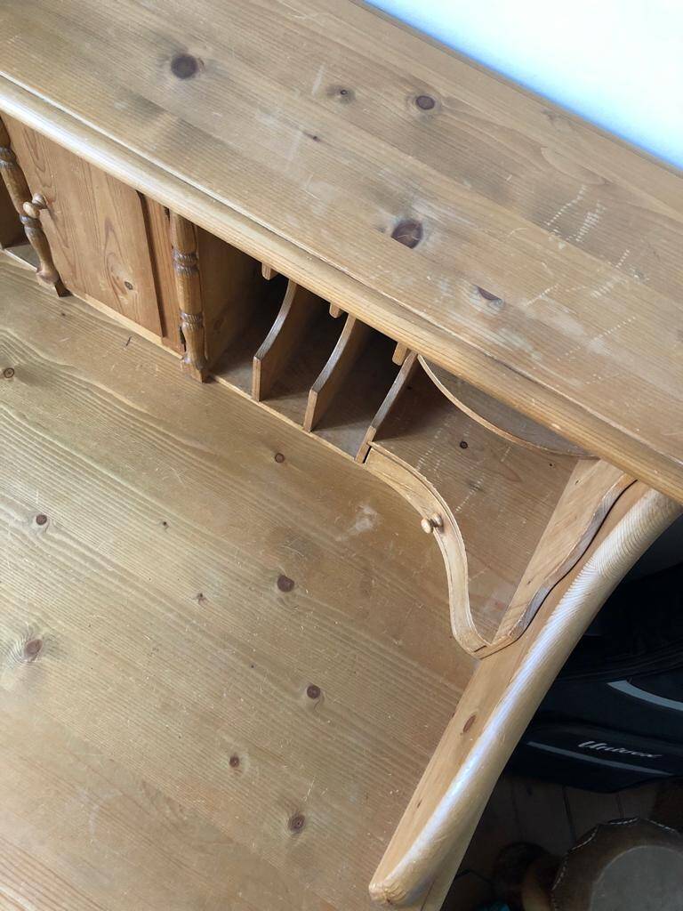 Wooden secretary desk