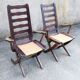 Paire de fauteuil transat chaise relax TRICONFORT France, vintage,
