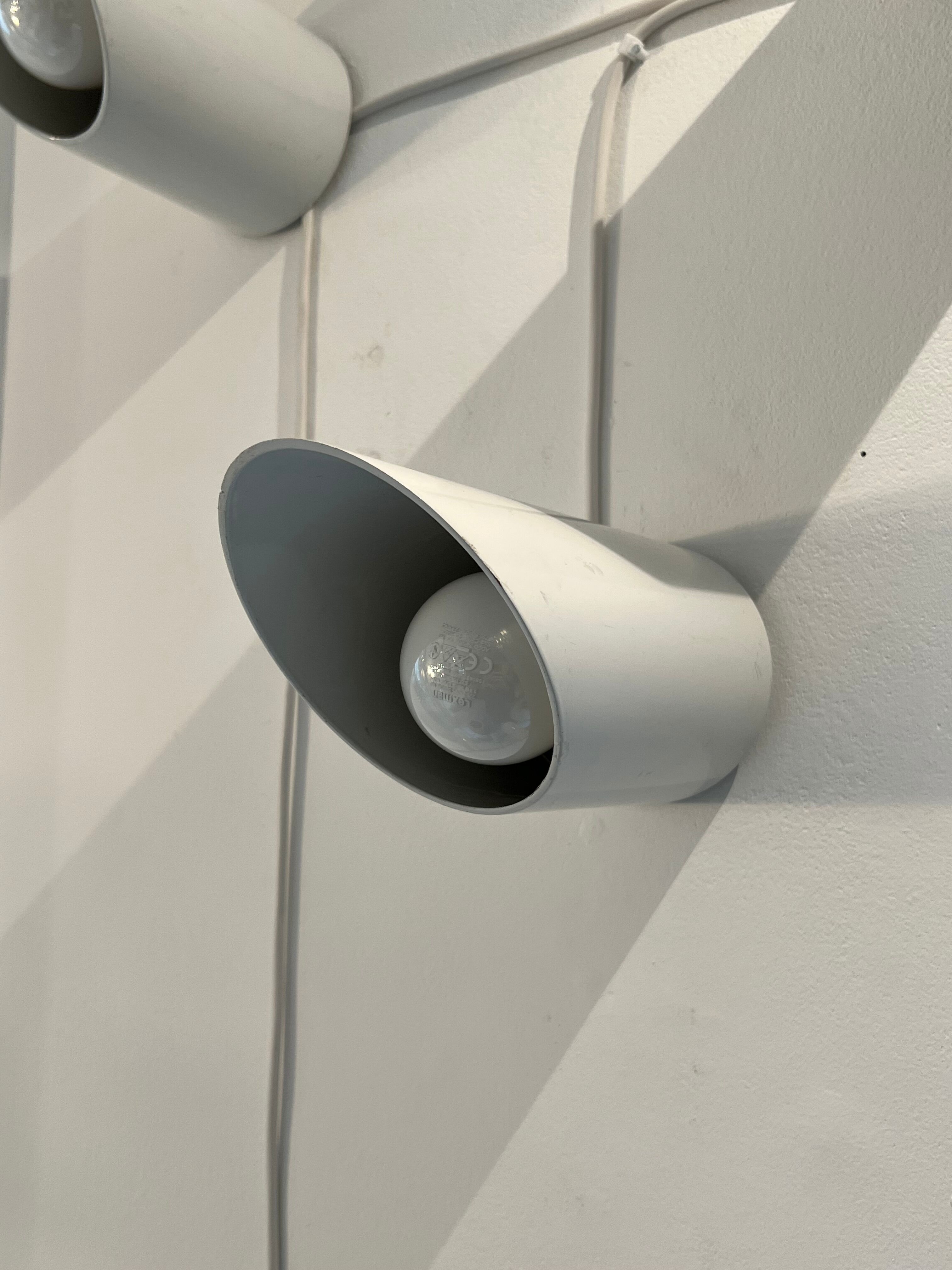 Pair of Obliqua wall lights by Ignazia Favata and Claudio Dini for Bieffeplast 1969