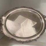 Large silver-plated metal tray from the 1900s.