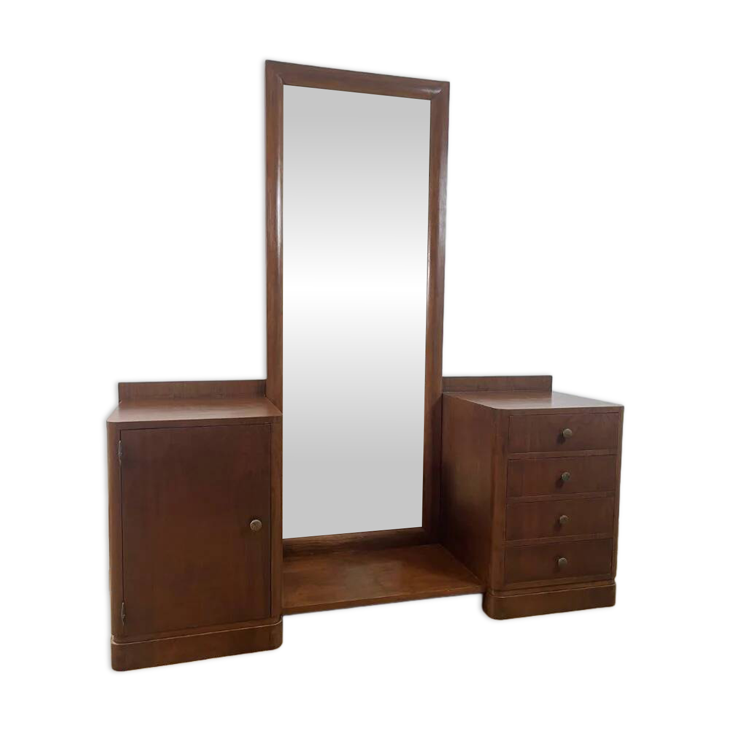 Dressing table - Walnut veneer entryway cabinet, 1940