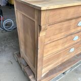Louis Philippe chest of drawers in raw wood