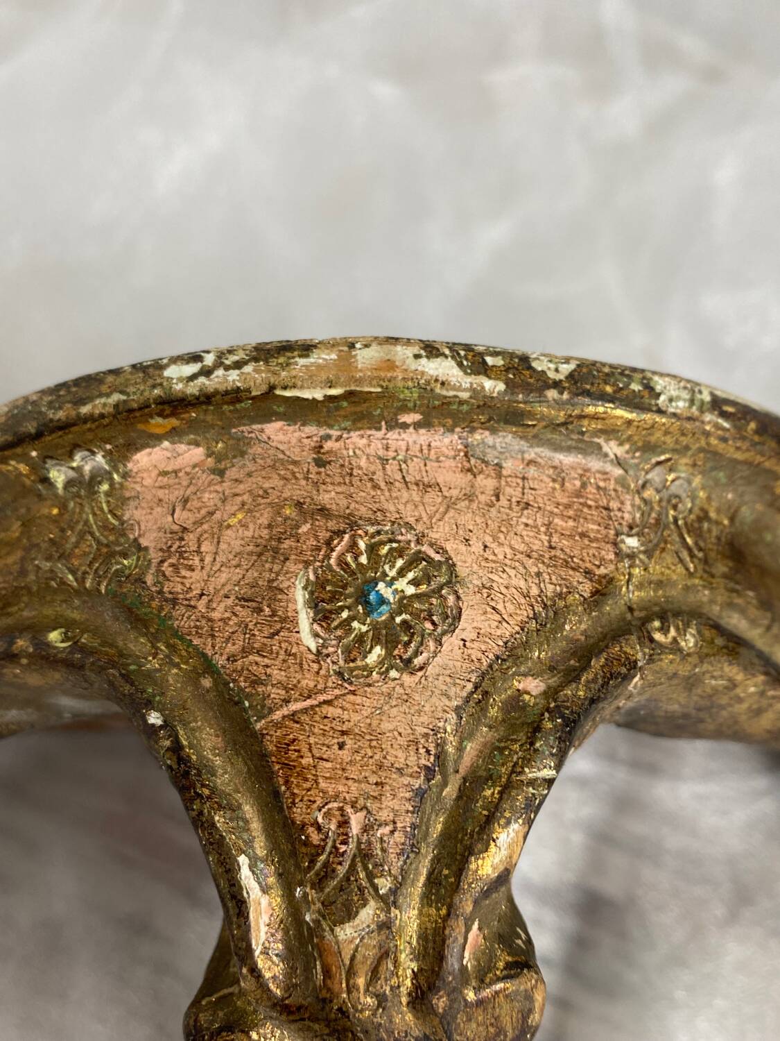 Small Florentine wall console