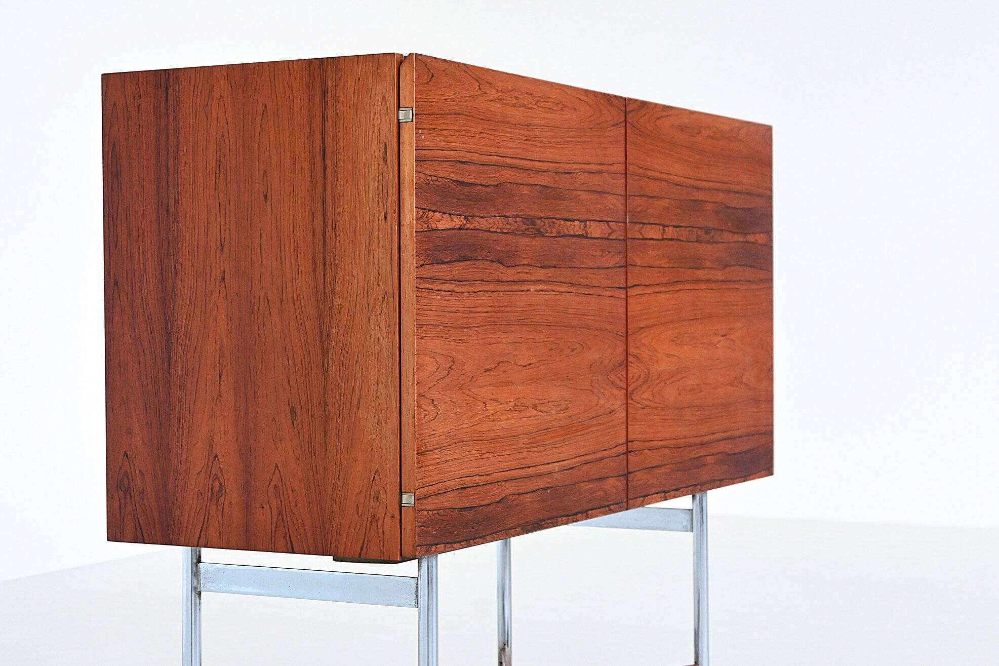 Rudolf Bernd Glatzel rosewood bar cabinet Fristho the Netherlands 1956