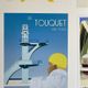 Original poster Razzia - Le touquet paris plage - signed by the artist - On linen