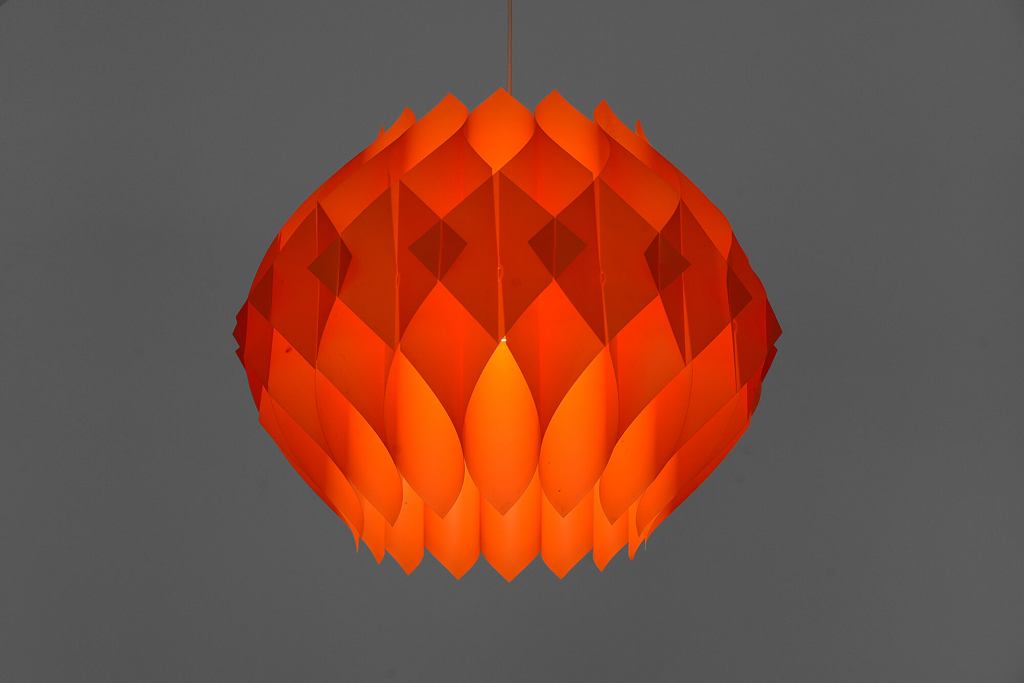 Acrylic pendant light "Butterfly" by Lars Shiøler for Hoyrup lighting. Denmark 1960s