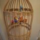Vintage rattan pendant light from the 1950s and 60s