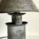 Heart Lamp Zinc Vintage