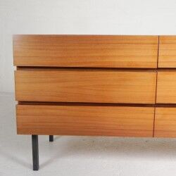 Mid-century chest of drawers with 6 drawers in the Musterring style, 1960s.