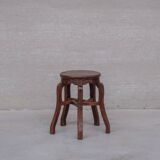 Antique Five Legged Asian Stool