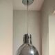 Vintage industrial pendant light - Polished chrome metal