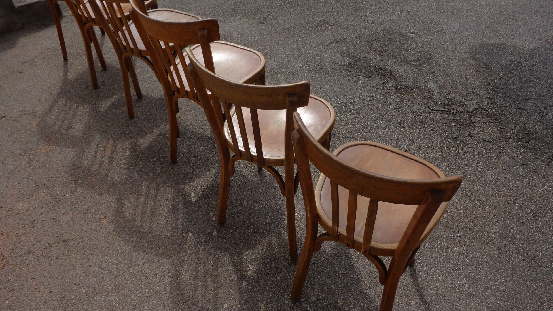 Set of 6 bistro chairs