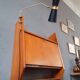 Wall-mounted oak desk from the 1950s.