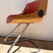 Suite of four space age chairs, 60s