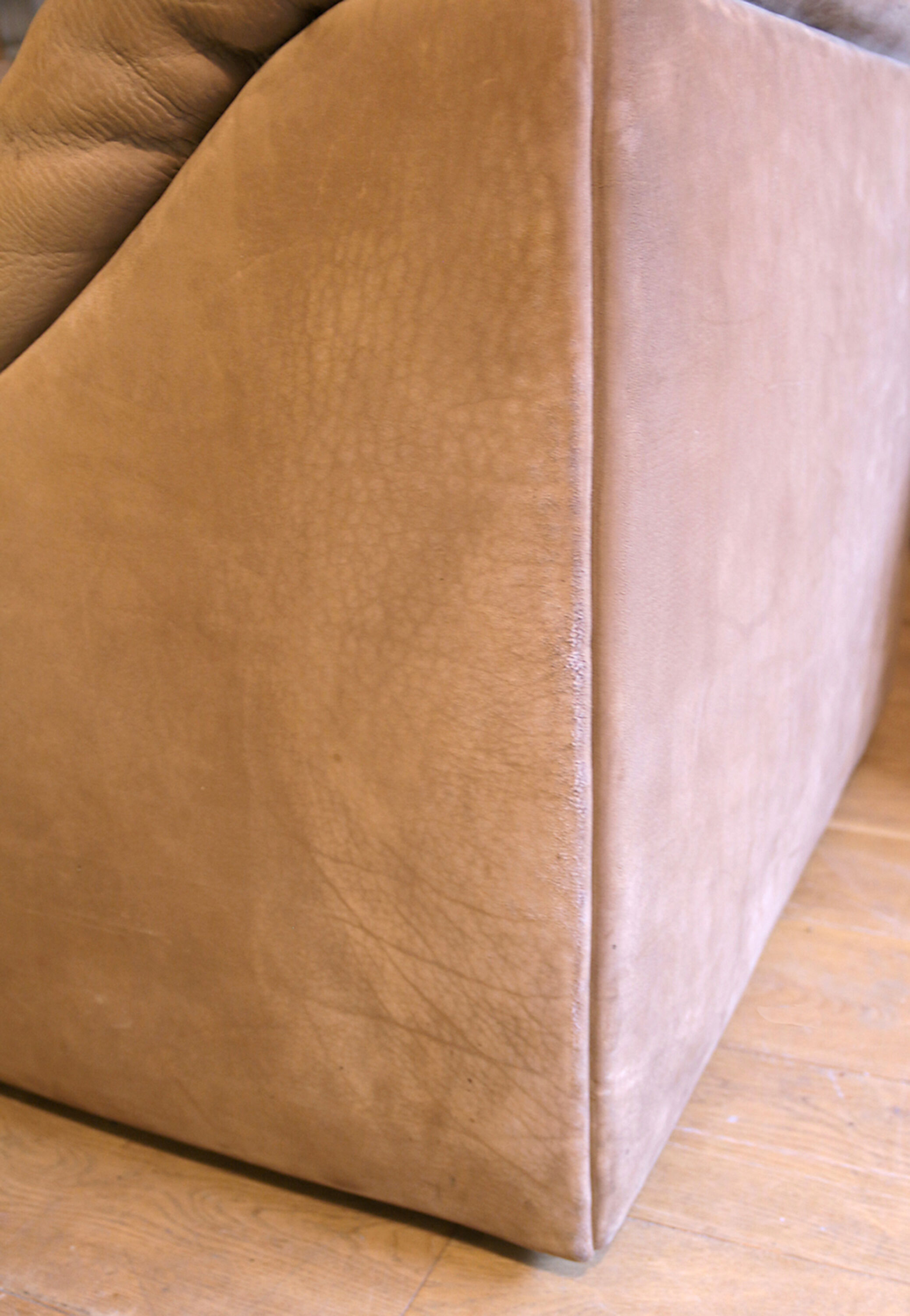 Mid-century de Sede DS-46 bull neck leather modular sofa