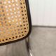 Pair of black Breuer b32 chairs and cannage