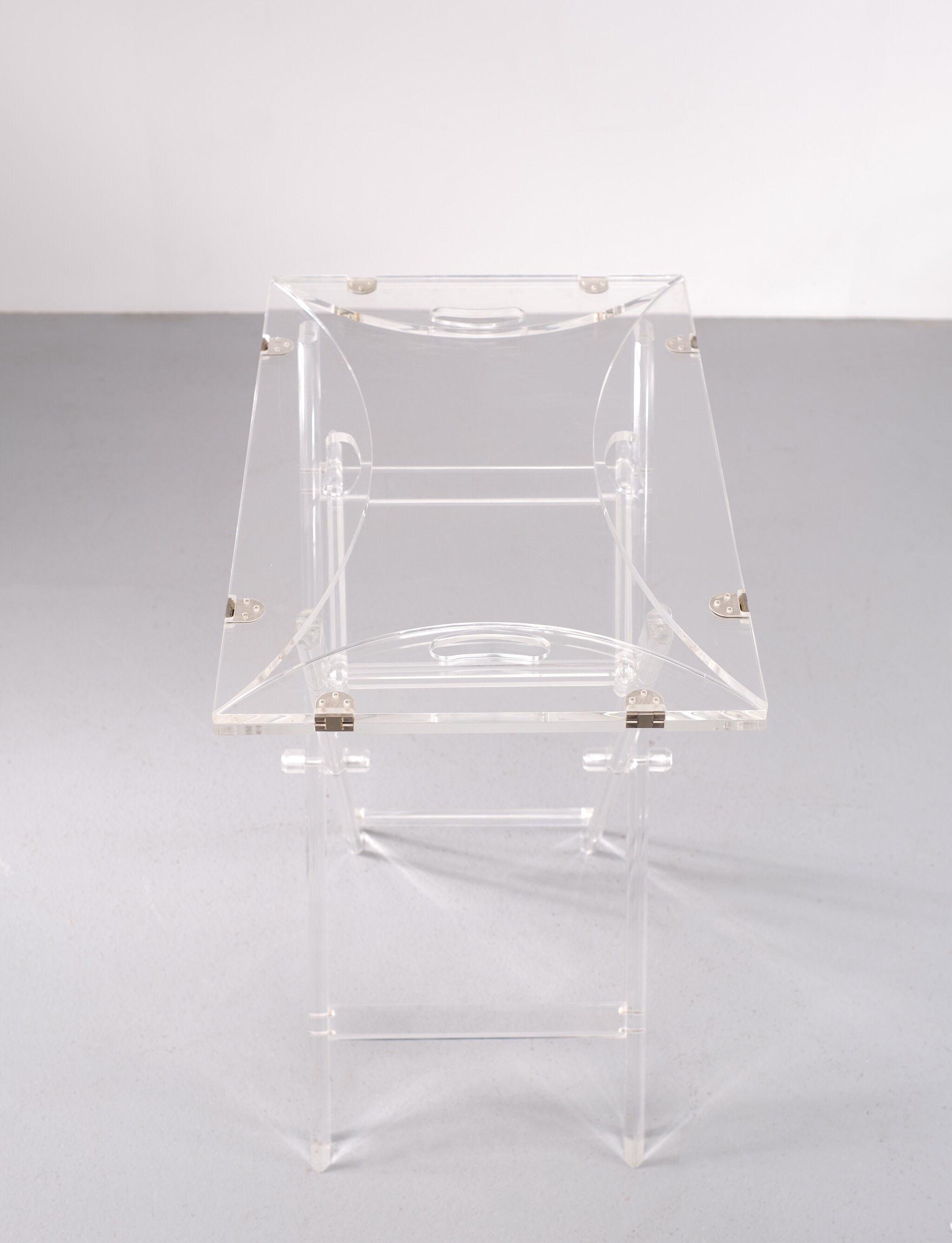 Lucite tray table, france, 1970s