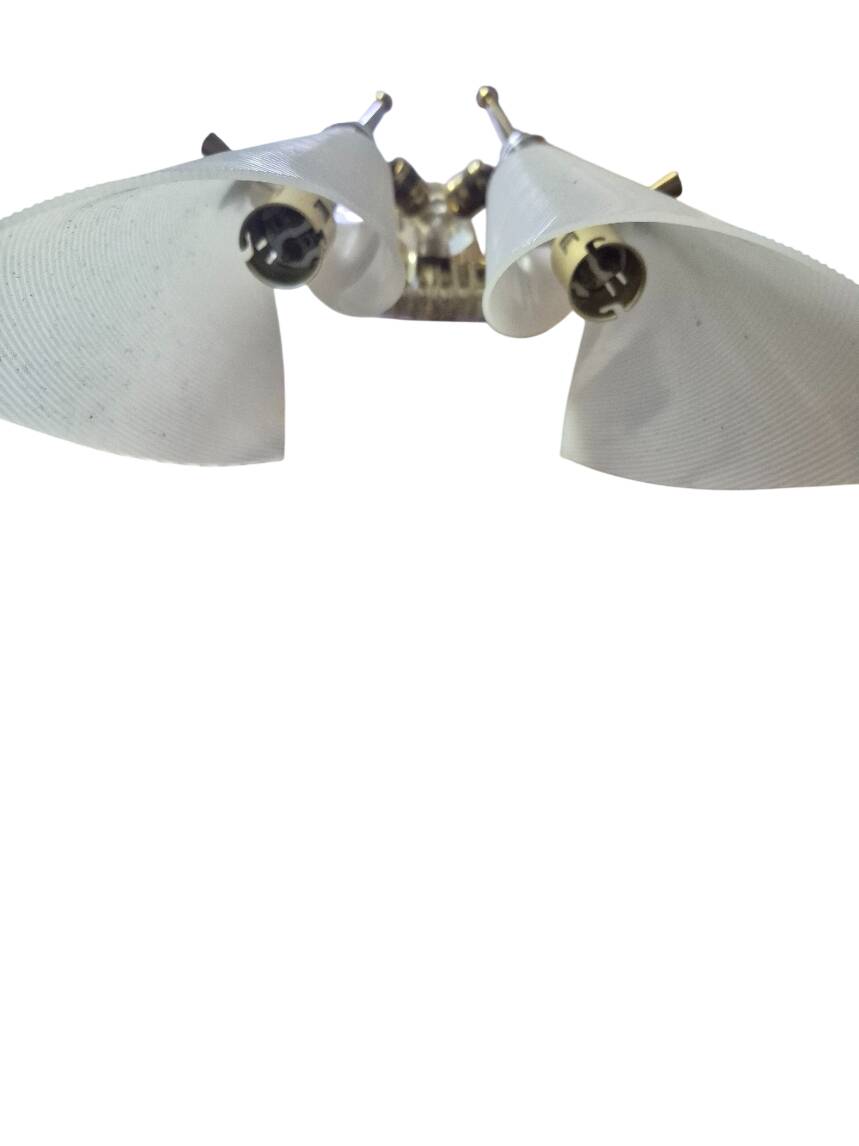 Vintage 1950s butterfly wall light pairs by Arlus.
