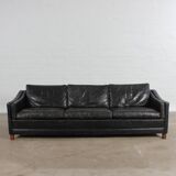 Vintage Sofa Mid Century Leder Danish Design 60er 70er