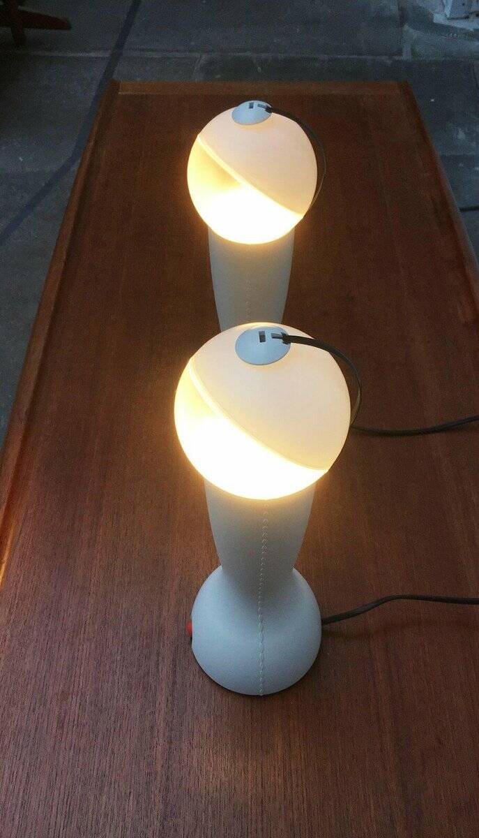 Gilda table lamps, Italian postmodern model by Silvia Capponi for Artemide, 1990s, set of 2.