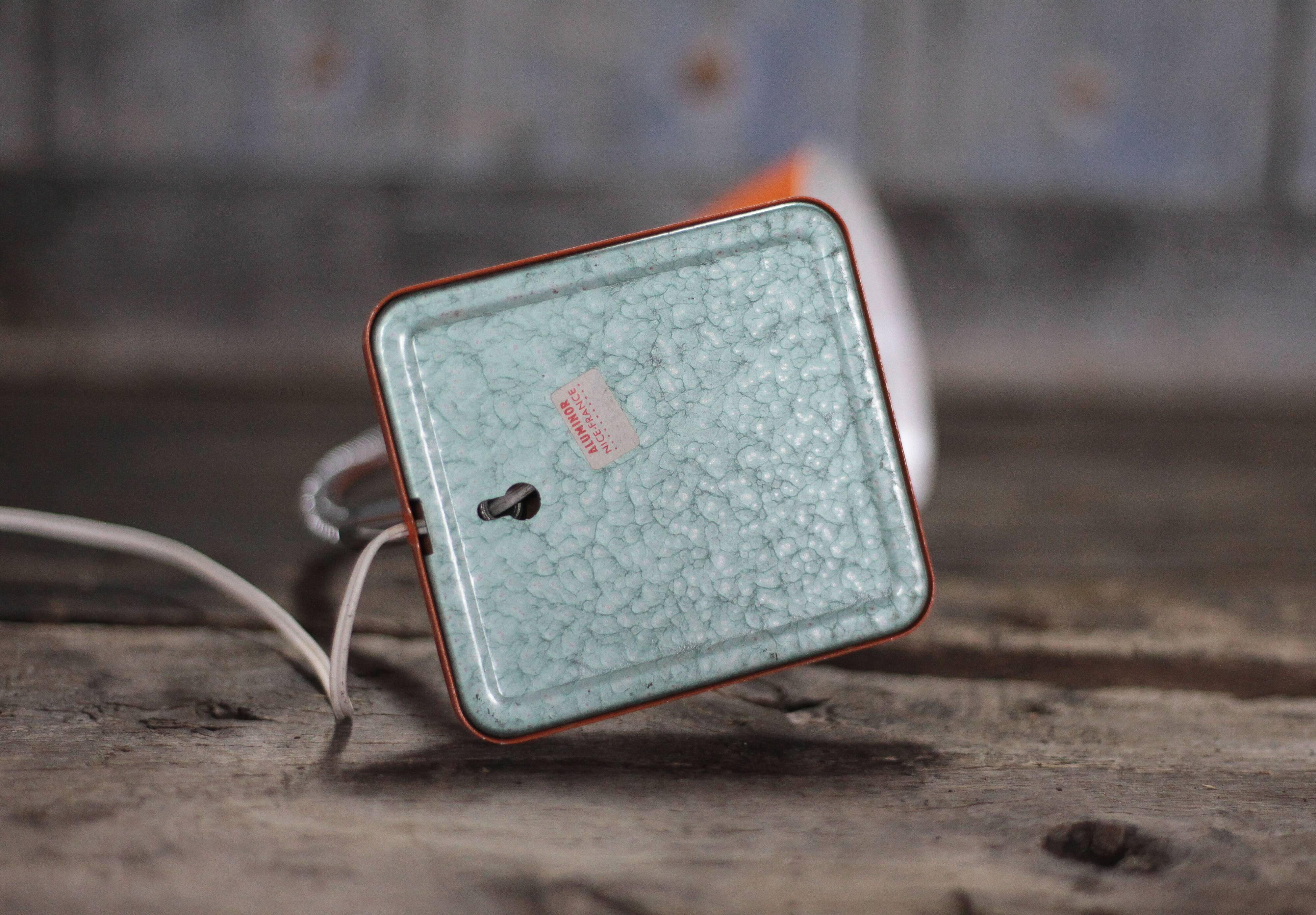 Aluminor table lamp, orange bedside lamp, desk lamp, art lamp
