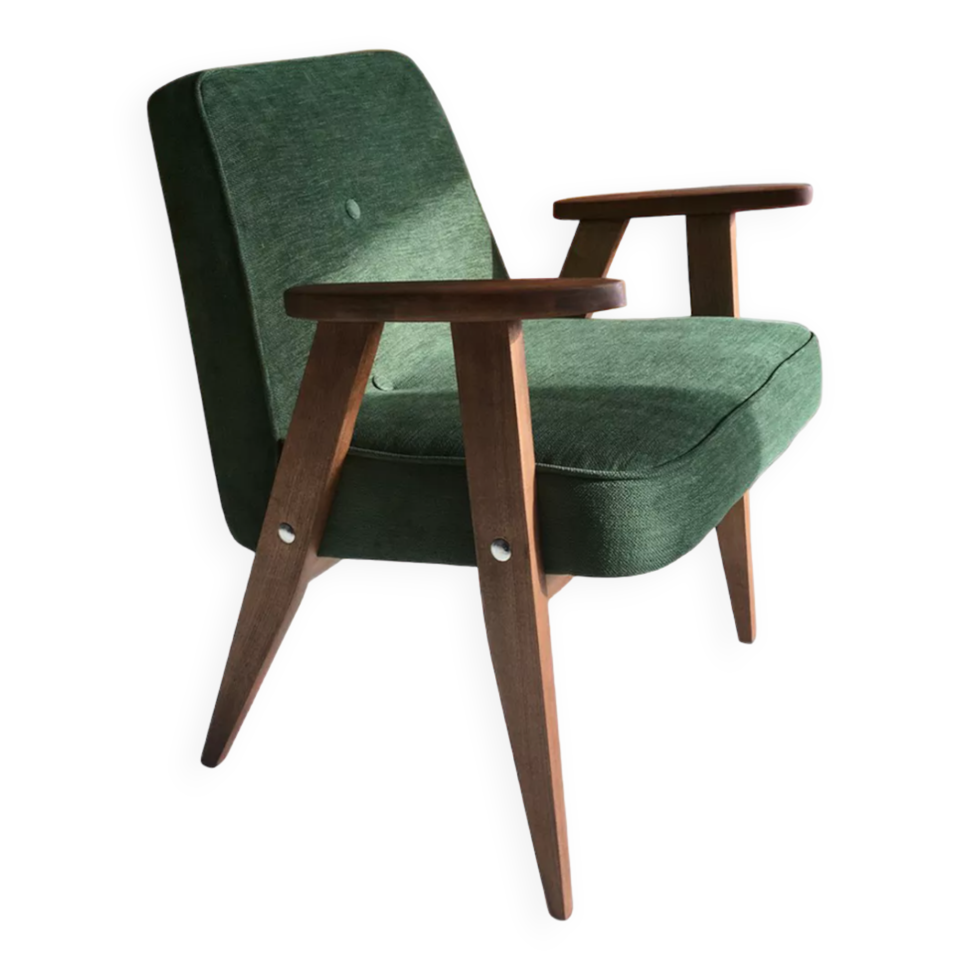 Chaise 366 originale polonaise du milieu du siècle conçue en 1962 par Józef Chierowski