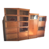 Modular vintage bookcase of MD lockers (Martin Dupuy) -1950s