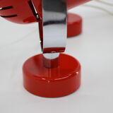 1970s Stanislav Indra Set of Three Red Wall/Table Lamps, Czechoslovakia