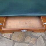 Desk with old oak administration pedestal