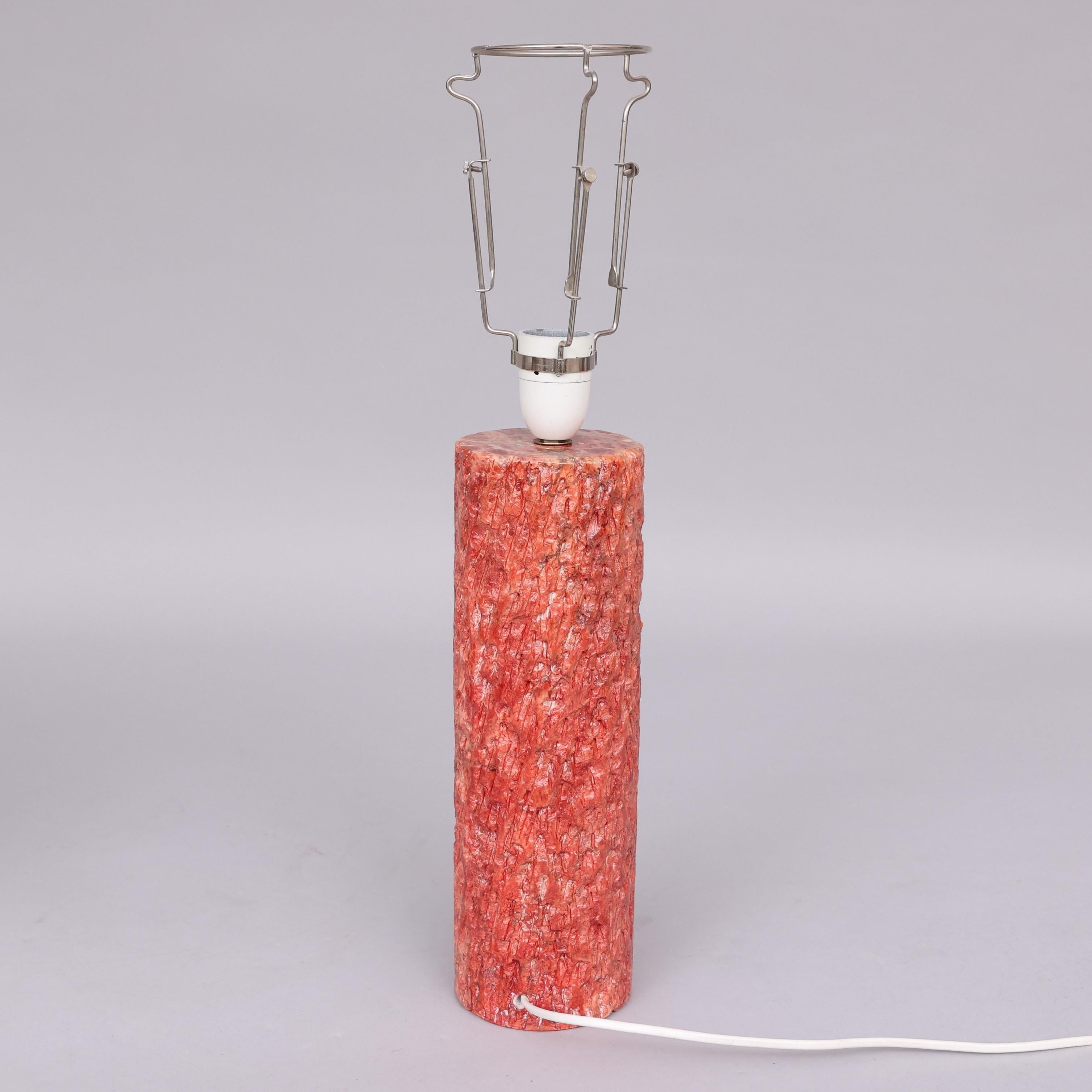 Textured sculpted table lamp Anonymous, Italy, 1950