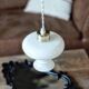 Vintage opaline portable lamp