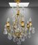 Lustrous Gold Bronze & Bohemian Crystal with Six Lights Louis XV * Lucien GAU
