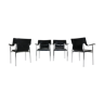 Giancarlo Vegni & Gianfranco Gualtierotti set of armchairs for Fasem, Italy