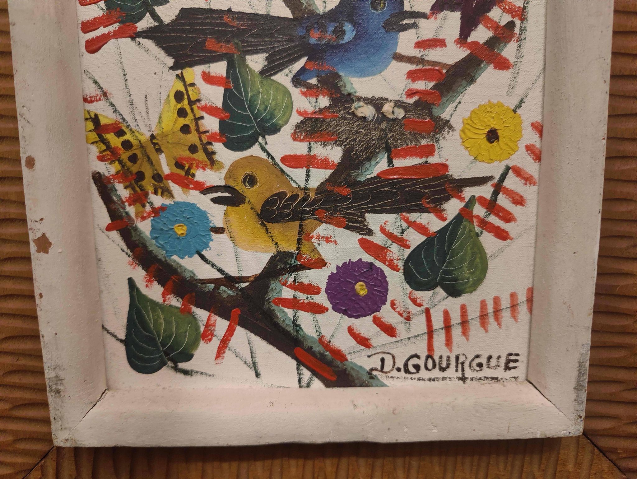 Tableau Oiseaux du peintre Decourcelle Gourgue