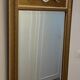 Antique gilded trumeau mirror in Louis XVI style