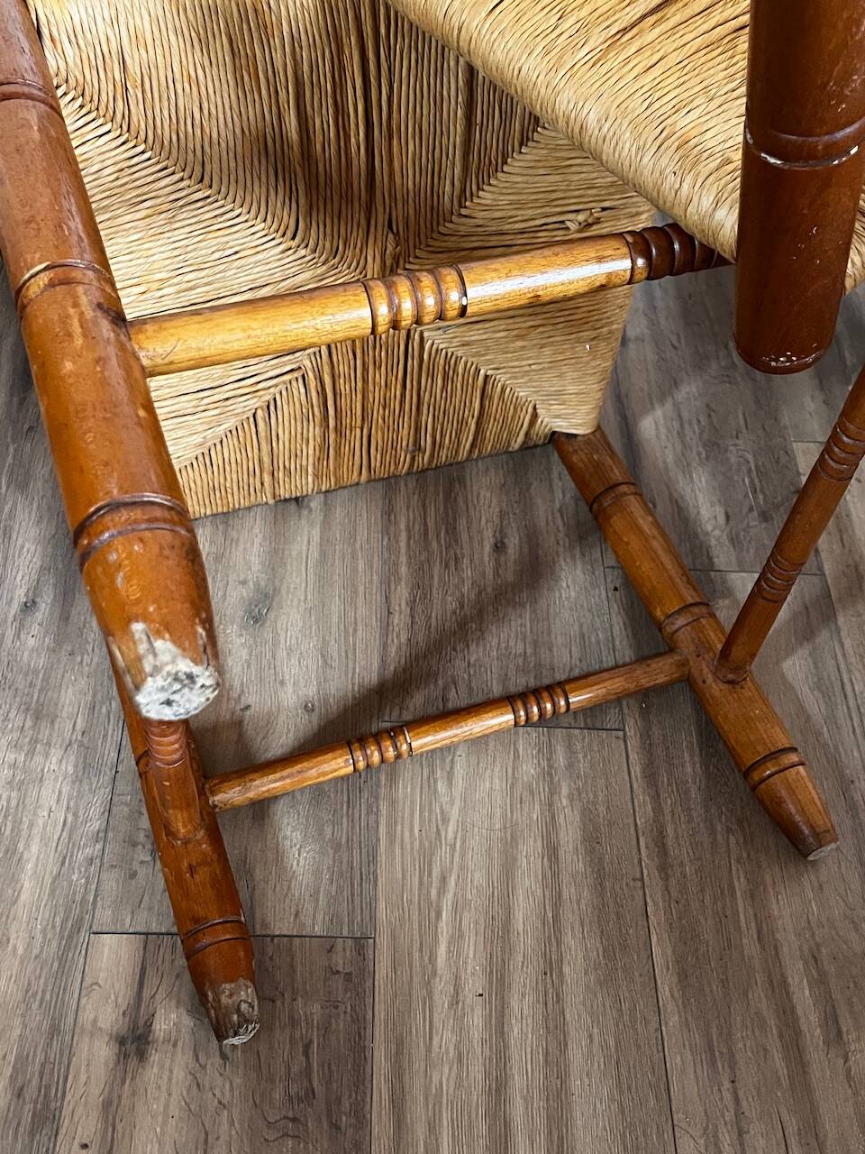 Paire de chaises bois